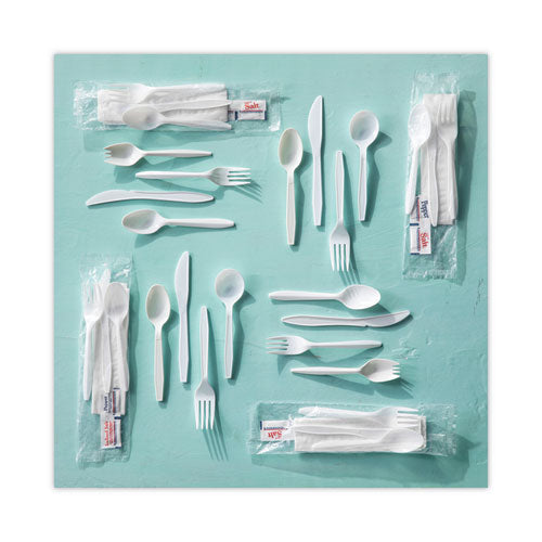 Fieldware Cutlery, Spoon, Mediumweight, White, 1,000/carton