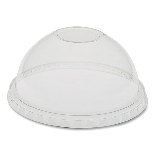 Earthchoice Strawless Rpet Lid, Flat Lid, Fits 9 Oz To 20 Oz "a" Cups, Clear 1,020/carton