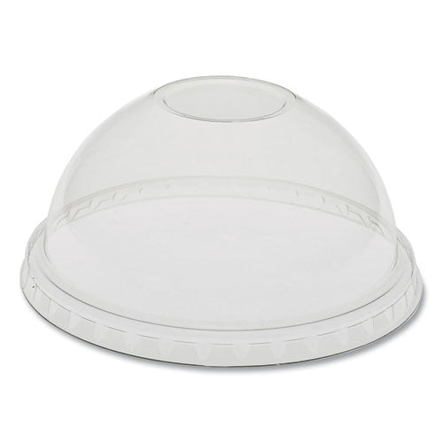 Earthchoice Strawless Rpet Lid, Flat Lid, Fits 9 Oz To 20 Oz "a" Cups, Clear 1,020/carton