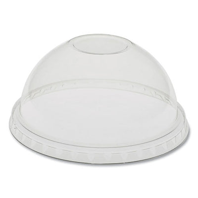 Earthchoice Strawless Rpet Lid, Flat Lid, Fits 9 Oz To 20 Oz "a" Cups, Clear 1,020/carton