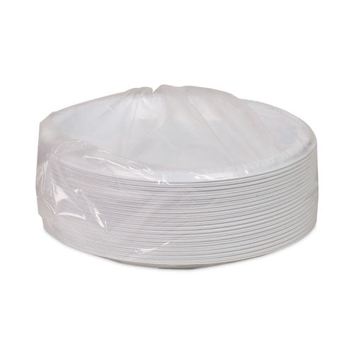 Meadoware Impact Plastic Dinnerware, Plate, 8.88" Dia, White, 400/carton