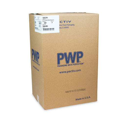 Earthchoice Recycled Pet Container Lid, For 8/12/16 Oz Container Bases, 5.5 X 5.5 X 0.38, Clear, Plastic, 504/carton
