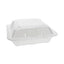 Vented Foam Hinged Lid Container, Dual Tab Lock, 3-compartment, 9.13 X 9 X 3.25, White, 150/carton