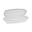 Foam Hinged Lid Container, Single Tab Lock Hot Dog, 7.25 X 3 X 2, White, 504/carton