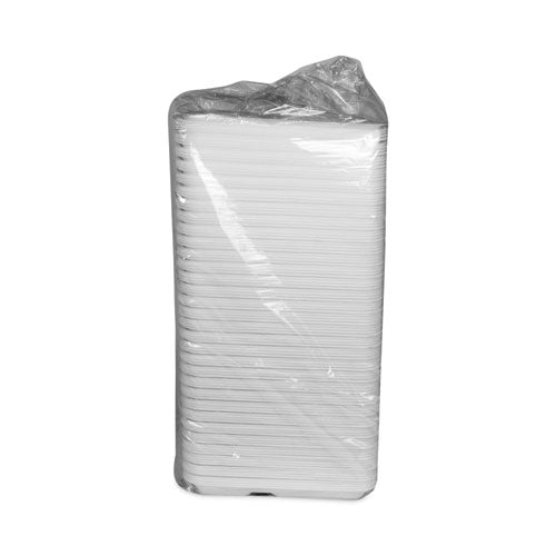 Foam School Trays, 5-compartment, 8.25 X 10.5 X 1,  White, 500/carton