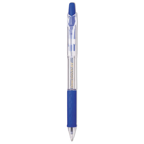 R.s.v.p. Rt Ballpoint Pen, Retractable, Medium 1 Mm, Black Ink, Clear Barrel, Dozen