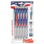 Energel Rtx Gel Pen, Retractable, Medium 0.7 Mm, Black Ink, Red/white/blue Barrel, 5/pack