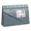 Expanding Poly Files, 3.5" Expansion, 7 Sections, Hook/loop Closure, 1/6-cut Tabs, Letter Size, Blue