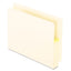Convertible End Tab File Pockets, 3.5" Expansion, Letter Size, Manila, 25/box