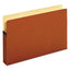 Standard Expanding File Pockets, 3.5" Expansion, Letter Size, Red Fiber, 25/box