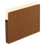 Smart Shield File Pocket, 5.25" Expansion, Legal Size, Red Fiber, 10/box