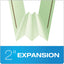 Heavy-duty Pressboard Folders With Embossed Fasteners, 1/3-cut Tabs, 2" Expansion, 2 Fasteners, Letter Size, Green, 25/box