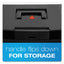 Portable Letter Size File Box, Letter Files, 13.5" X 10.25" X 10.88", Black