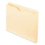 Manila Reinforced File Jackets, 2-ply Straight Tab, Letter Size, Manila, 50/box