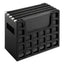 Desktop File With Hanging Folders, Letter Size, 6" Long, Black