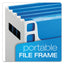 Desktop File With Hanging Folders, Letter Size, 6" Long, Granite