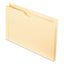 Manila Reinforced File Jackets, 2-ply Straight Tab, Legal Size, Manila, 50/box