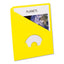 Slash Pocket Project Folders, 3-hole Punched, Straight Tab, Letter Size, Blue, 25/pack
