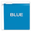 Extra Capacity Reinforced Hanging File Folders With Box Bottom, 2" Capacity, Legal Size, 1/5-cut Tabs, Blue, 25/box