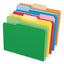 Double Stuff File Folders, 1/3-cut Tabs: Assorted, Letter Size, Assorted Colors, 50/pack