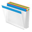 Poly Hanging Folders, Letter Size, 1/5-cut Tabs, Assorted Colors, 25/box