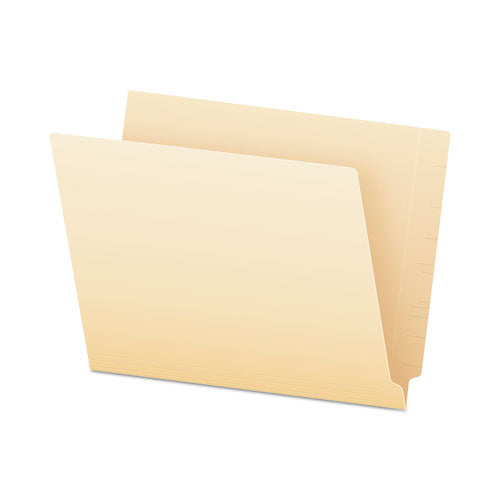 Smartshield End Tab File Folders, Straight Tabs, Letter Size, Manila, 75/box