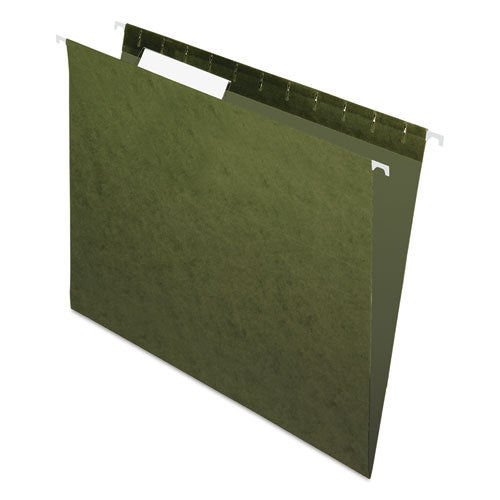 Standard Green Hanging Folders, Letter Size, 1/3-cut Tabs, Standard Green, 25/box