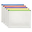 Poly Zip Envelope, Zipper Closure, 10 X 13, Clear, 5/pack