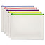 Poly Zip Envelope, Zipper Closure, 10 X 13, Assorted Colors, 5/pack