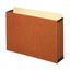 File Cabinet Pockets, 3.5" Expansion, Legal Size, Redrope, 10/box