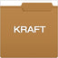 Kraft Fastener Folders, 2/5-cut Tabs, 2 Fasteners, Letter Size, Kraft Exterior, 50/box