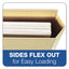 File Folder Pocket, 0.75" Expansion, Letter Size, Manila, 10/pack