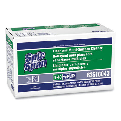 Liquid Floor Cleaner, 3 Oz Packet, 45/carton