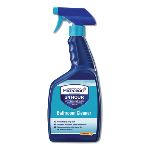 24-hour Disinfectant Bathroom Cleaner, Citrus, 32 Oz Spray Bottle, 6/carton