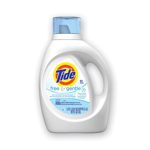 Free And Gentle Liquid Laundry Detergent, 64 Loads, 92 Oz Bottle, 4/carton