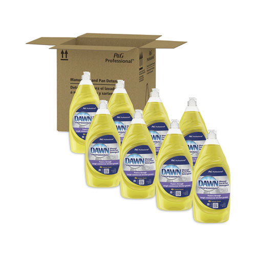 Manual Pot/pan Dish Detergent, Lemon, 38 Oz Bottle, 8/carton