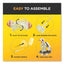 Heavy Duty Dusters With Extendable Handle, 14" To 3 Ft Handle, 1 Handle And 3 Dusters/kit