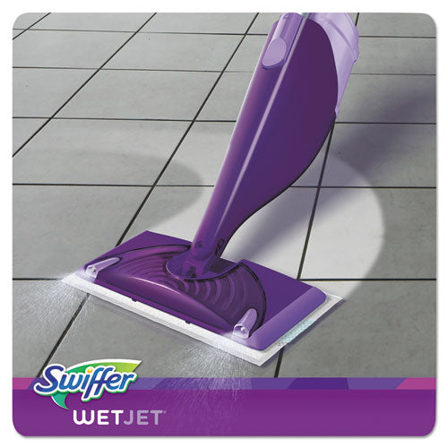 Wetjet Mop, 11 X 5 White Cloth Head, 46" Purple/silver Aluminum/plastic Handle