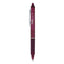 Frixion Clicker Erasable Gel Pen, Retractable, Fine 0.7 Mm, Burgundy Ink, Burgundy Barrel, Dozen