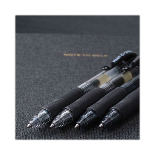G2 Premium Gel Pen, Retractable, Fine 0.7 Mm, Black Ink, Smoke Barrel, Dozen