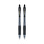 G2 Premium Gel Pen, Retractable, Fine 0.7 Mm, Black Ink, Smoke Barrel, 2/pack