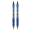 G2 Premium Gel Pen, Retractable, Fine 0.7 Mm, Blue Ink, Smoke Barrel, 2/pack