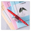 G-knock Begreen Gel Pen, Retractable, Fine 0.7 Mm, Red Ink, Red Barrel, Dozen