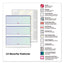 Premier Prismatic Check, 13 Features, 8.5 X 11, Blue/green Prismatic, 500/ream