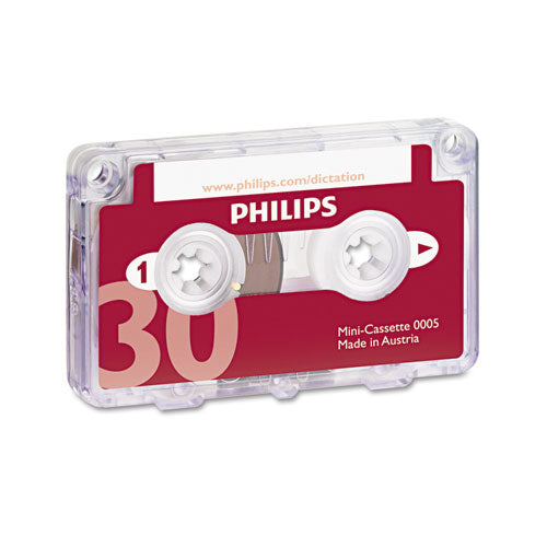 Audio And Dictation Mini Cassette, 30 Min (15 Min X 2), 10/pack