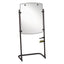High-style Silhouette Total Erase Presentation Easel, 31 X 41, White Surface, Black Steel Frame
