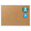 Classic Series Cork Bulletin Board, 36 X 24, Natural Surface, Silver Anodized Aluminum Frame