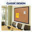 Classic Series Cork Bulletin Board, 48 X 36, Natural Surface, Black Aluminum Frame