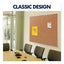 Classic Series Cork Bulletin Board, 60 X 36, Natural Surface, Silver Anodized Aluminum Frame