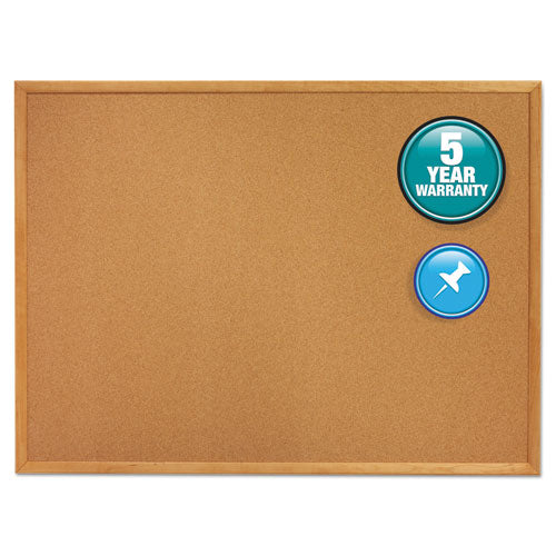 Classic Series Cork Bulletin Board, 96 X 48, Natural Surface, Silver Anodized Aluminum Frame